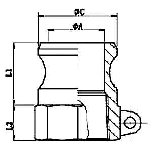PP塑料快速接頭A型規格