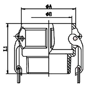 PP塑料快速接頭B型規格