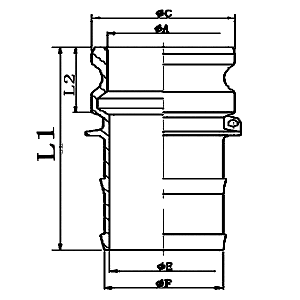 PP塑料快速接頭E型規格