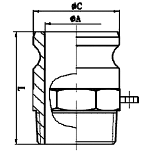 PP塑料快速接頭F型規格